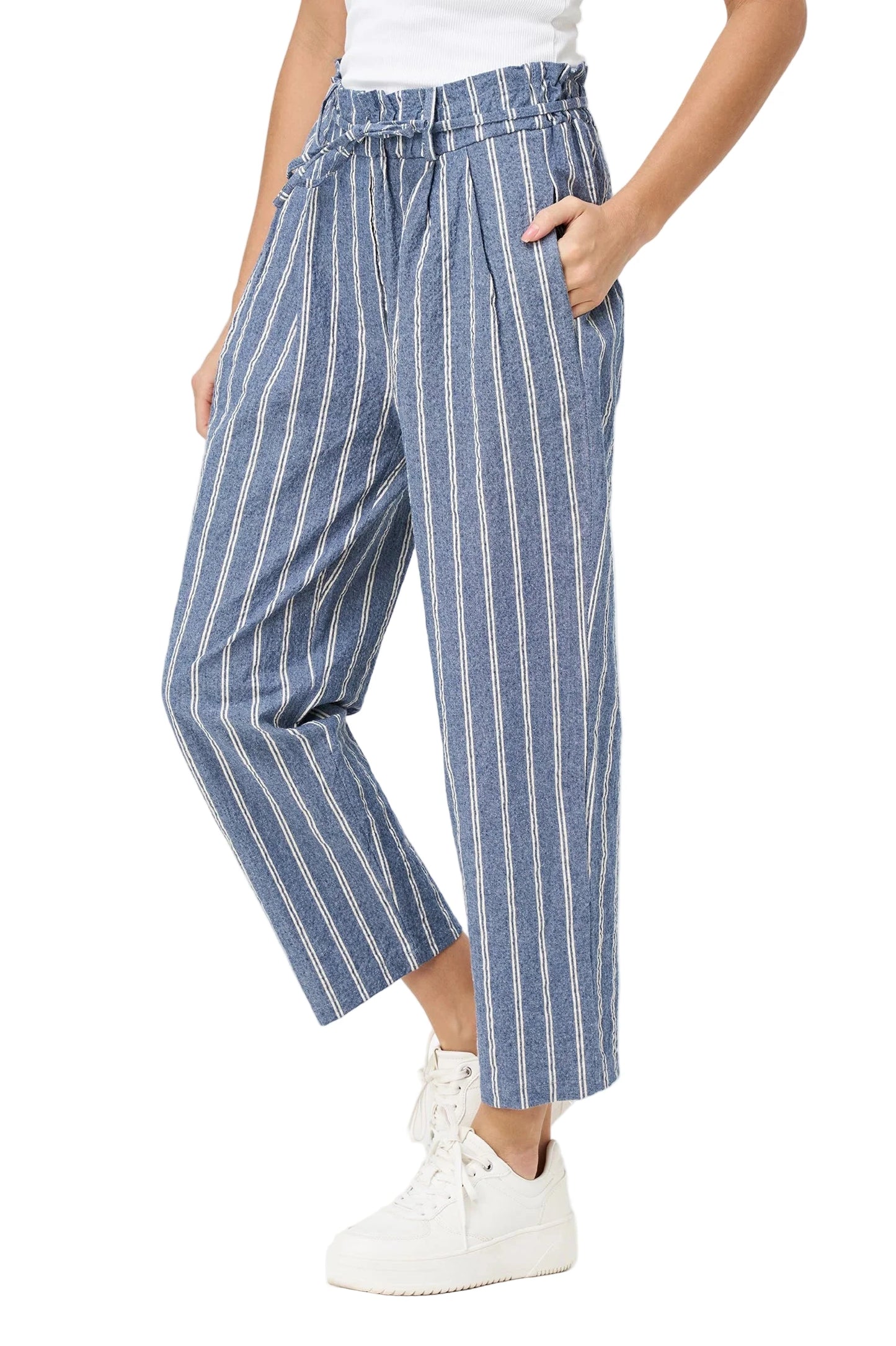 M Made In Italy Woven Pull-On Pants