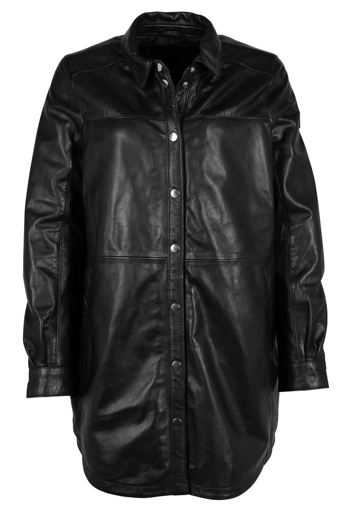 Mauritius Mahi RF Leather Jacket in Black