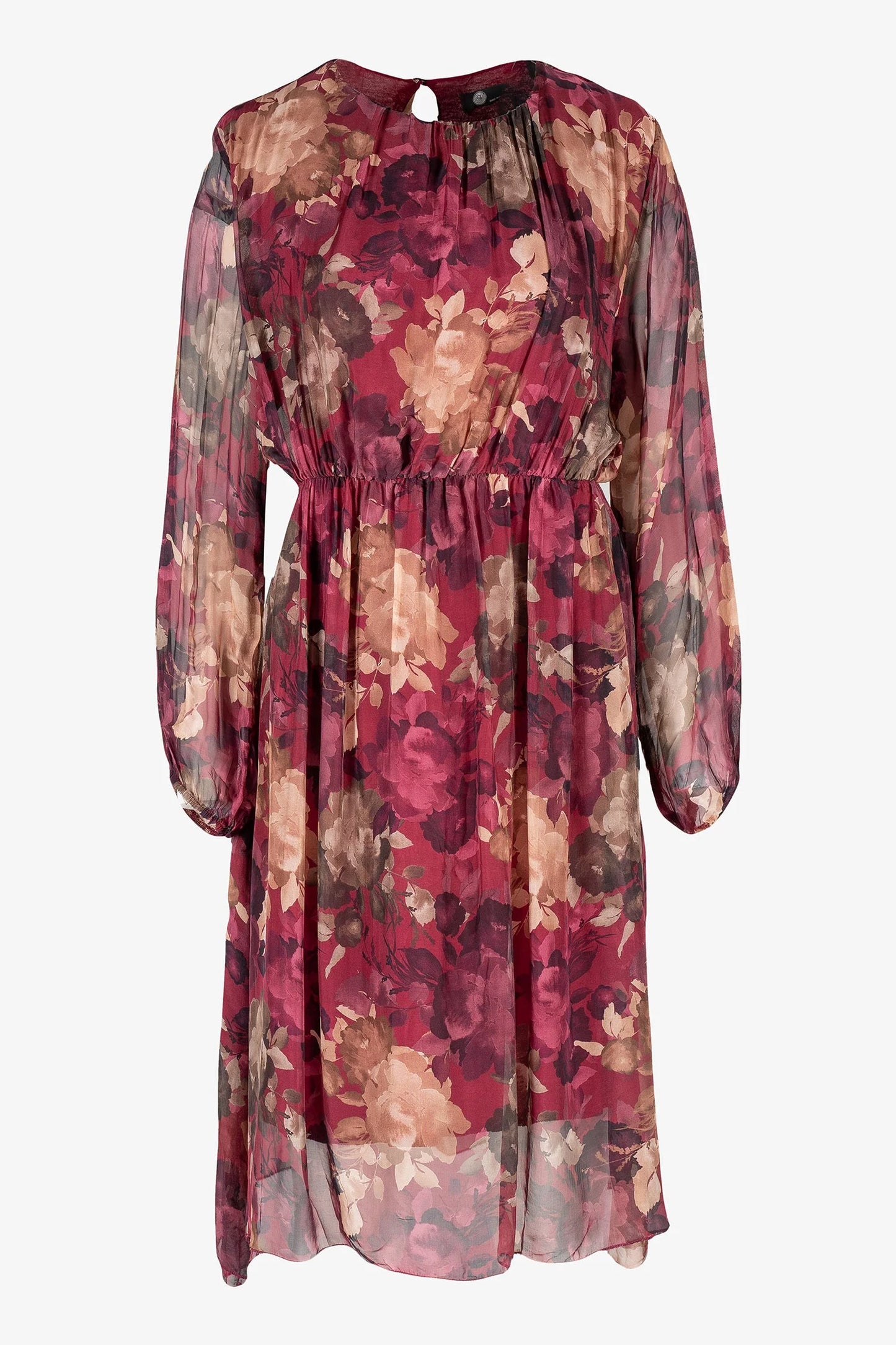 M Made In Italy Rose Print Dress