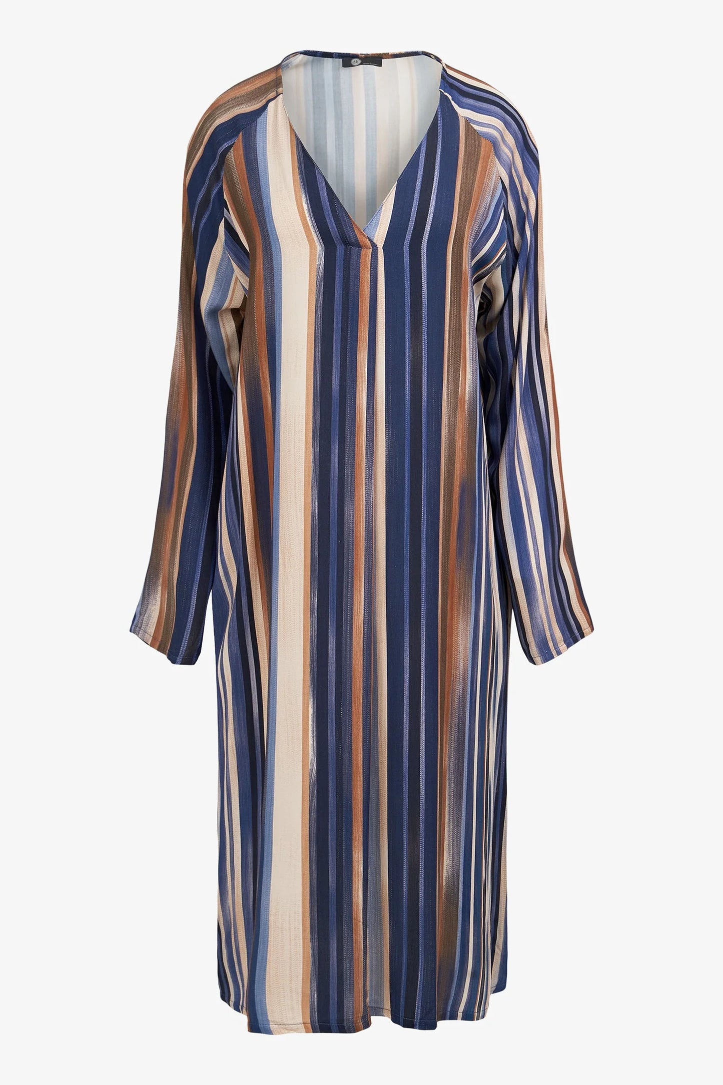 M Made In Italy Woven V-Neckline Dress