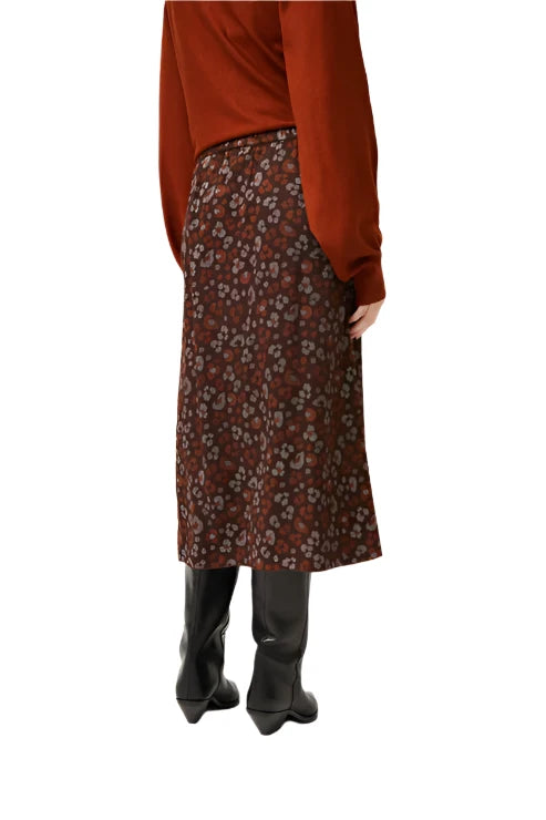 Compania Fantasica Amur animal print midi skirt
