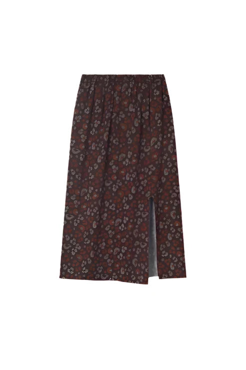 Compania Fantasica Amur animal print midi skirt