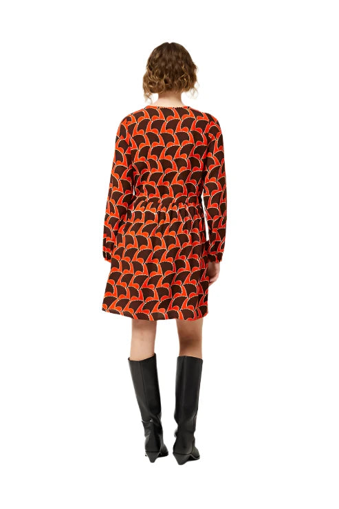 Compania Fantastica Pai Pai geometric print short dress