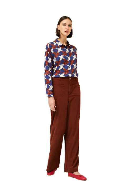 Compania Fantastica Heron Print Shirt