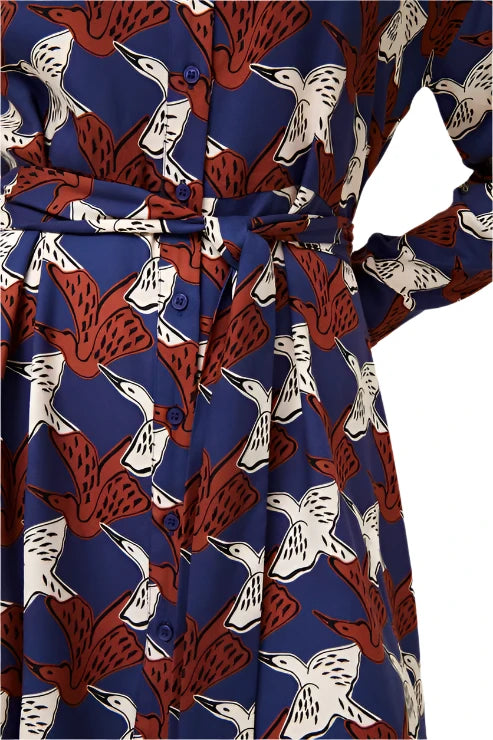 Compania Fantastica Garza Print Short Shirt Dress