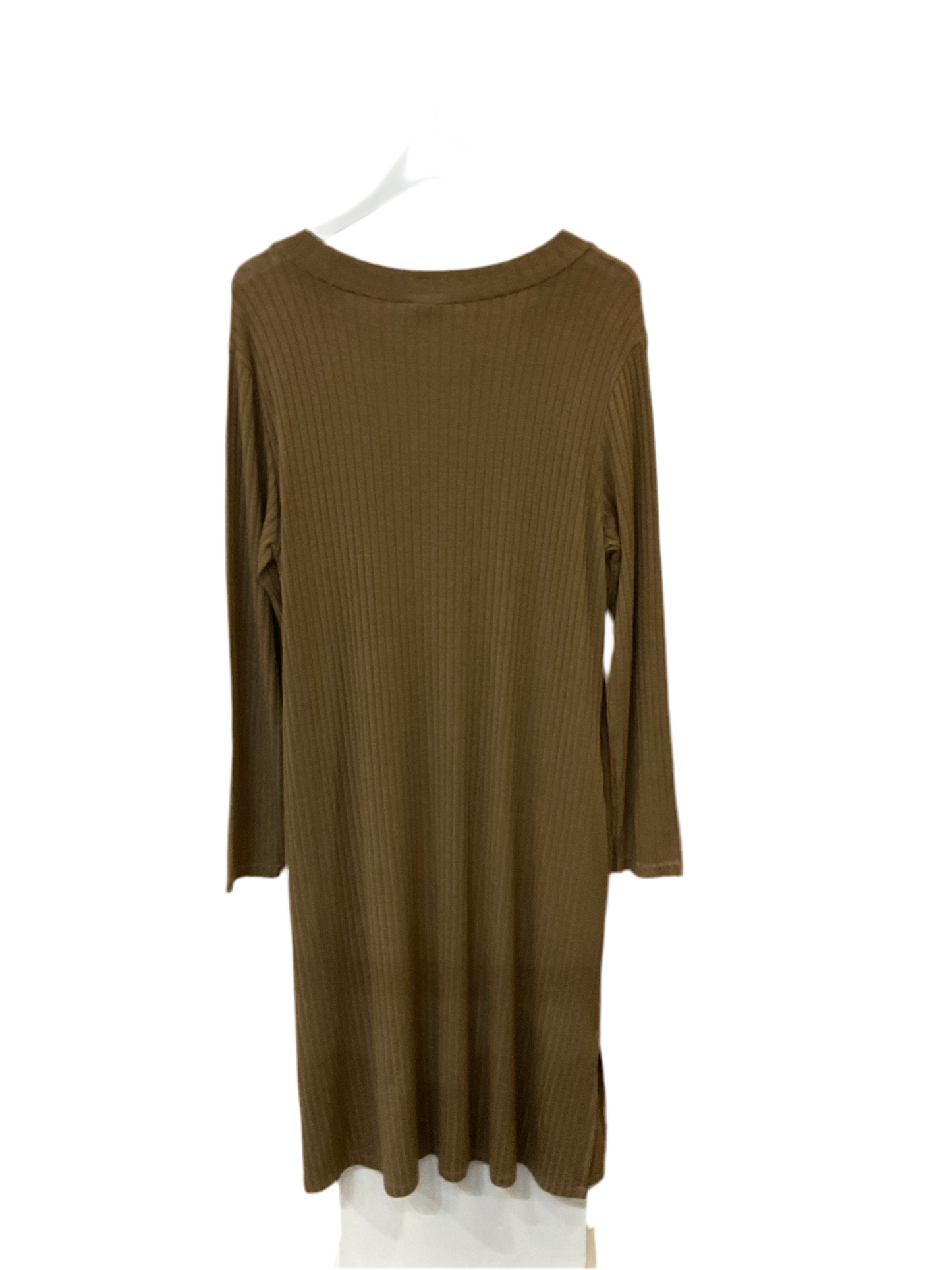 M-Made in Italy Maxi Ribbed Dress