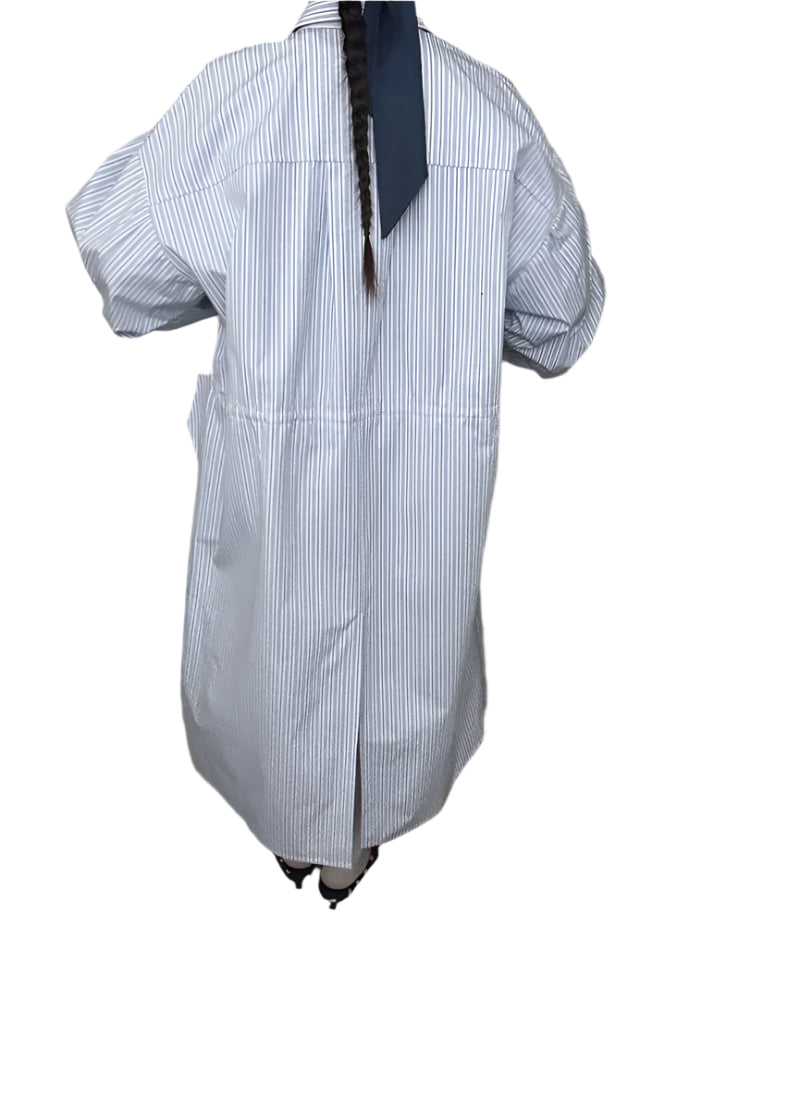 Clever Alice Stripe Shirt Jacket