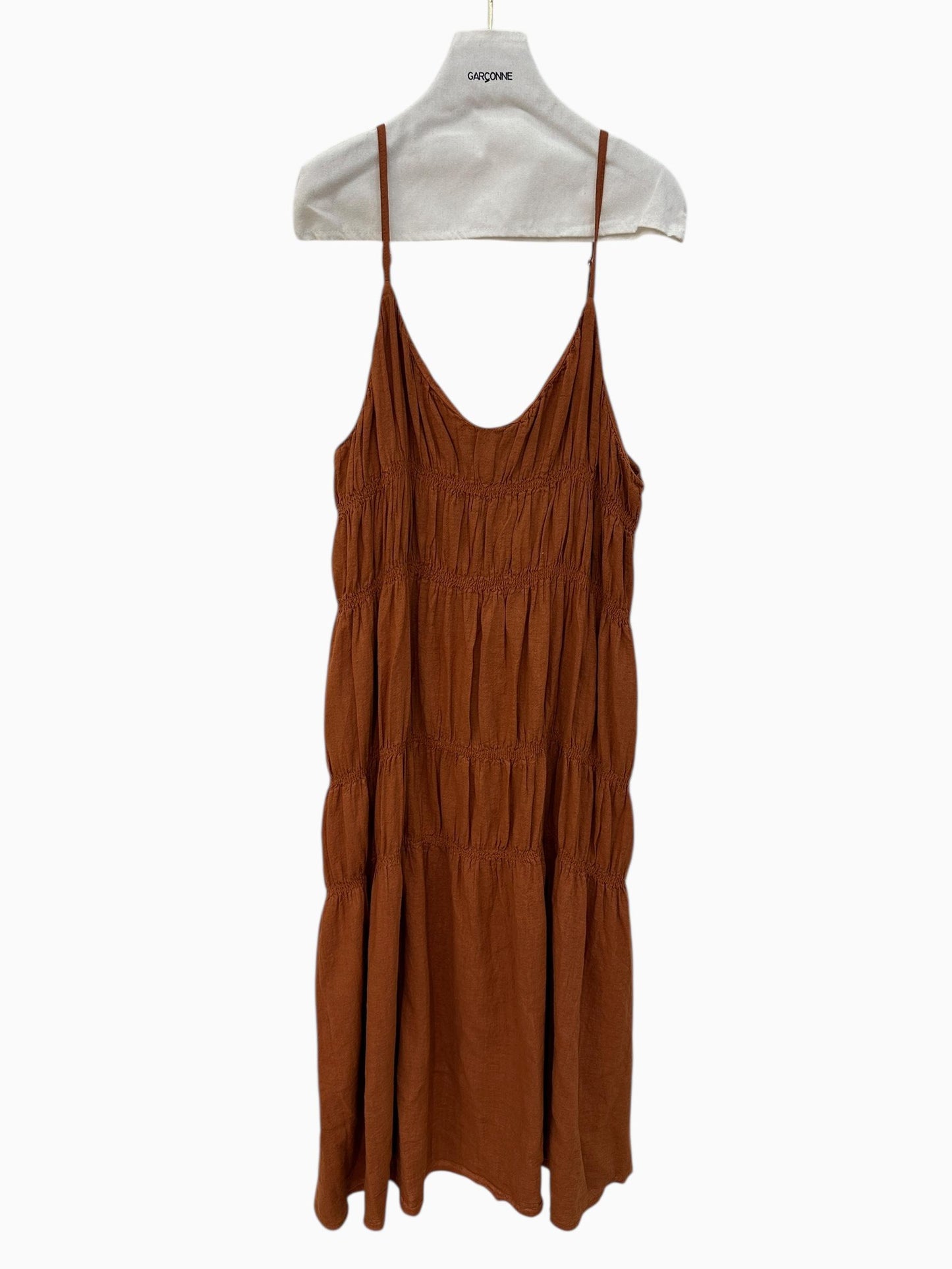 Garçonne Ruched Maxi Dress