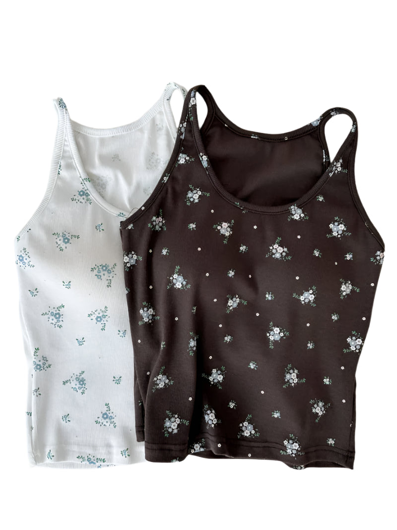Clever Alice Flower Bra Tank Top
