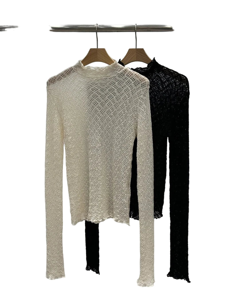 Clever Alice Chess Turtleneck Tee