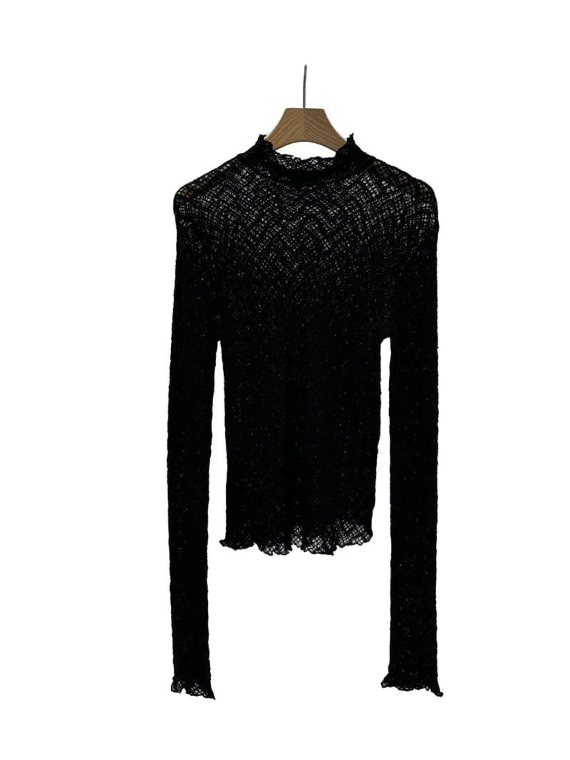 Clever Alice Chess Turtleneck Tee