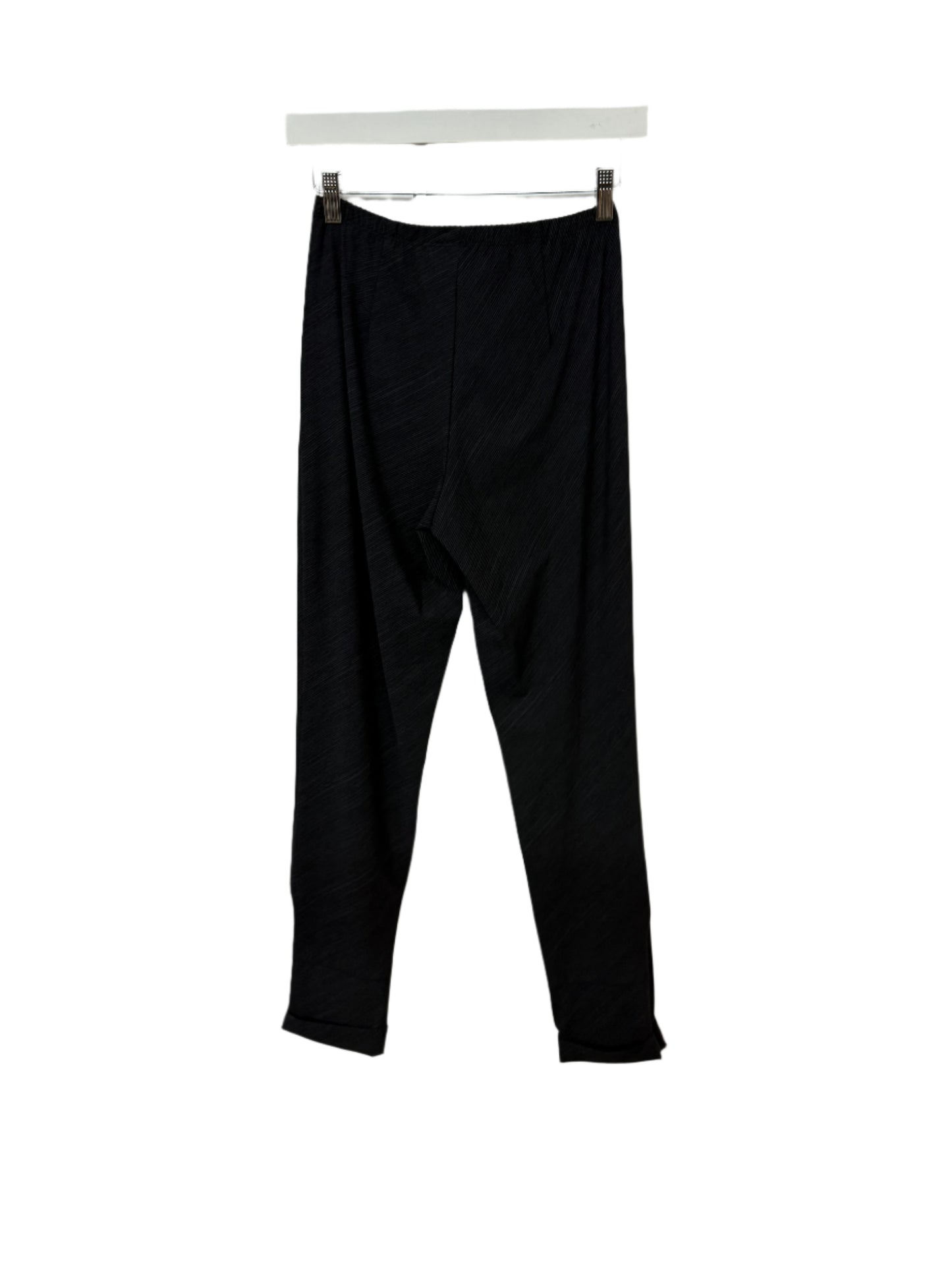 Porto Black Striped Pant with Cuffs