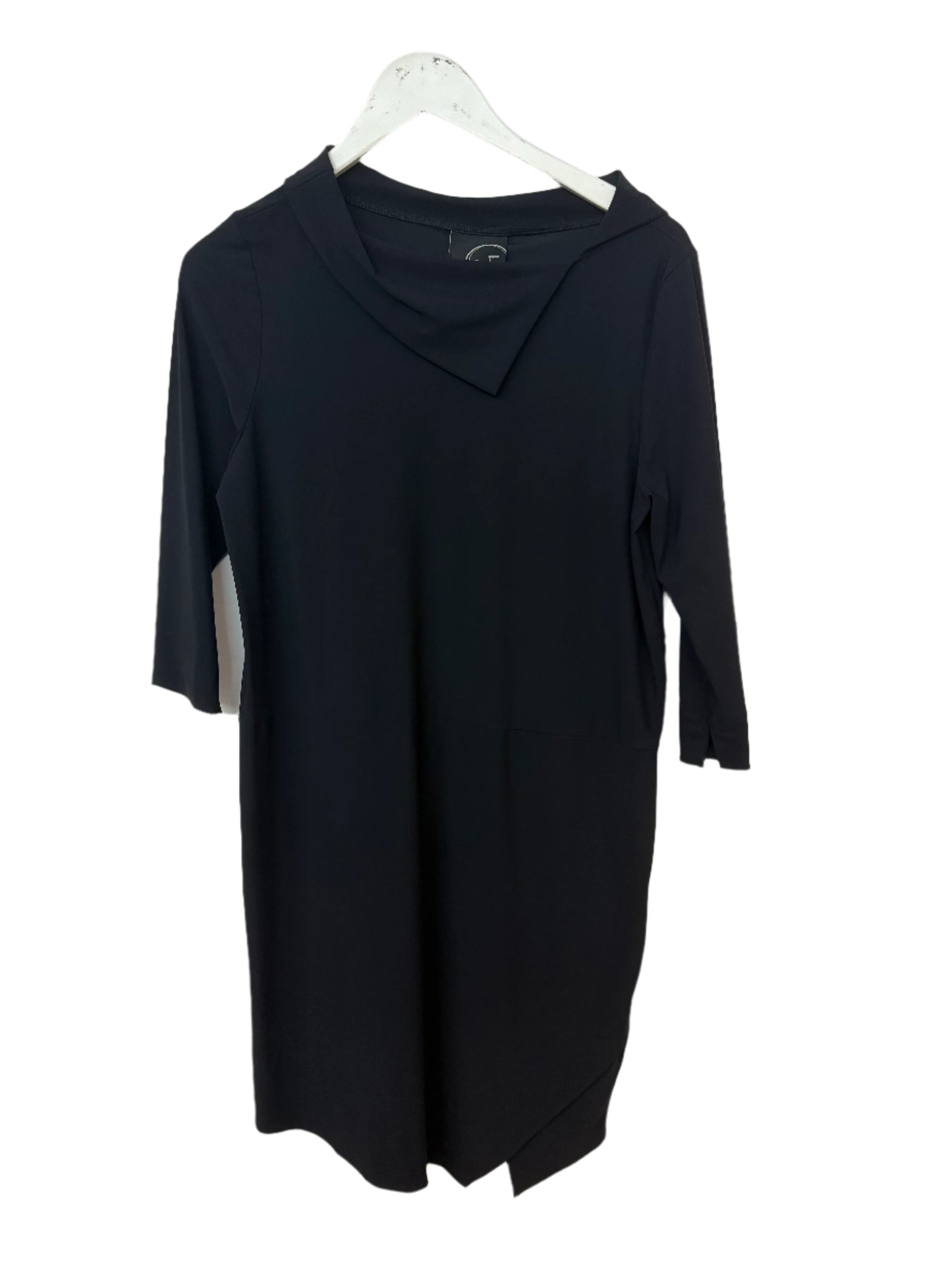 Porto Jet Jersey Dress with Relaxed Collar