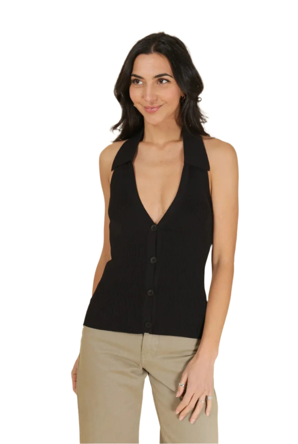 Clever Alice Valerie Halter Neck Top