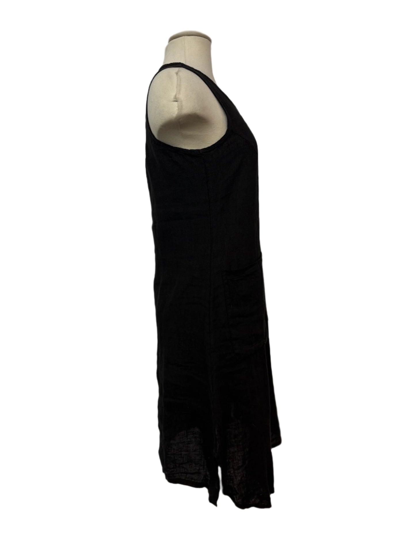 Inizio Linen Black Dress
