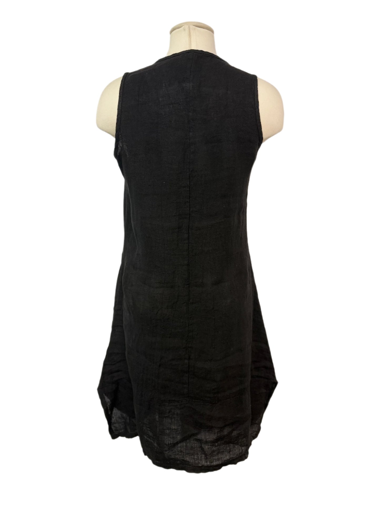 Inizio Linen Black Dress