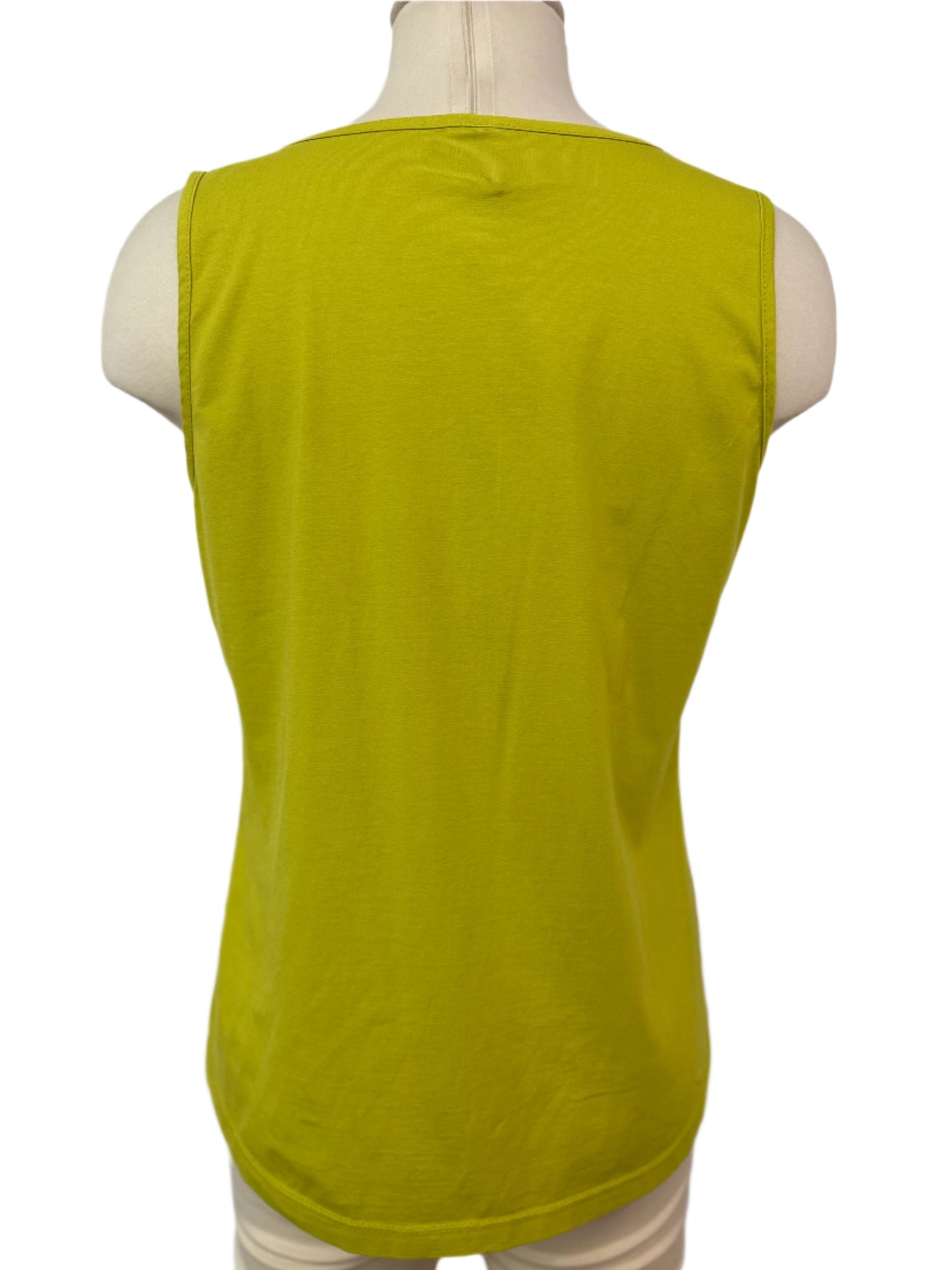 Inizio Linen Green Tank Top