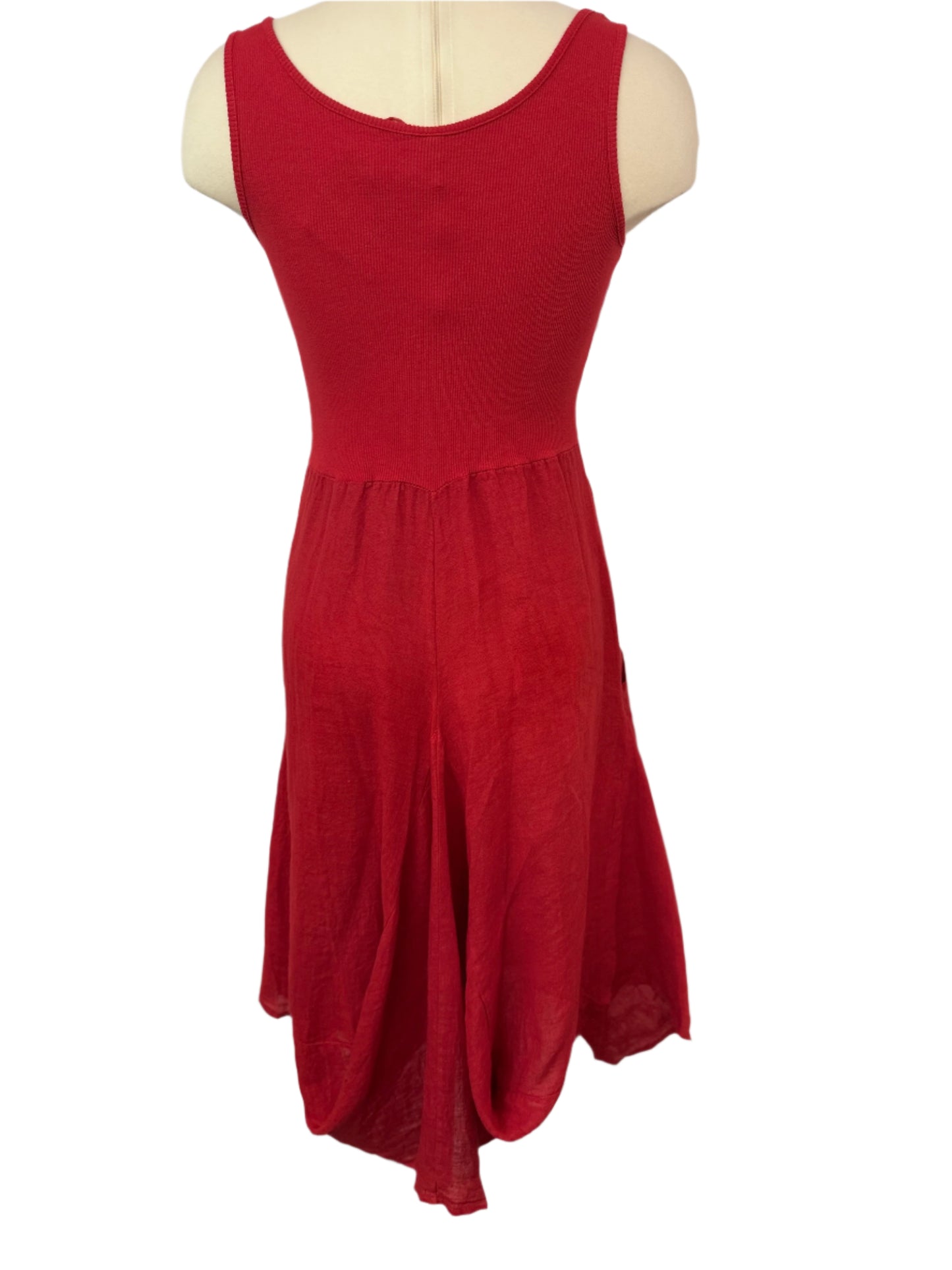 Inizio Linen Red Dress