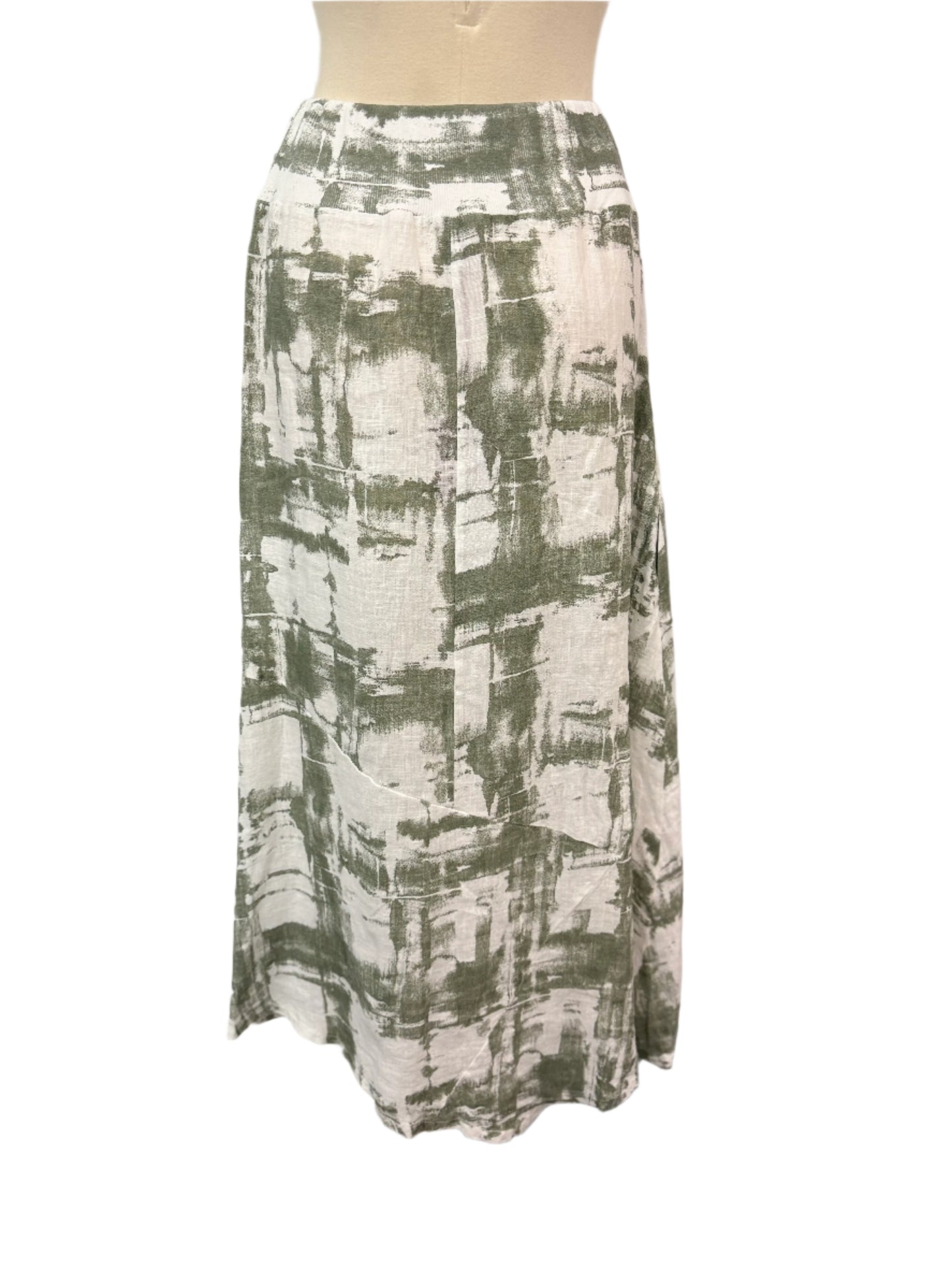 Inizio Linen Painted Skirt