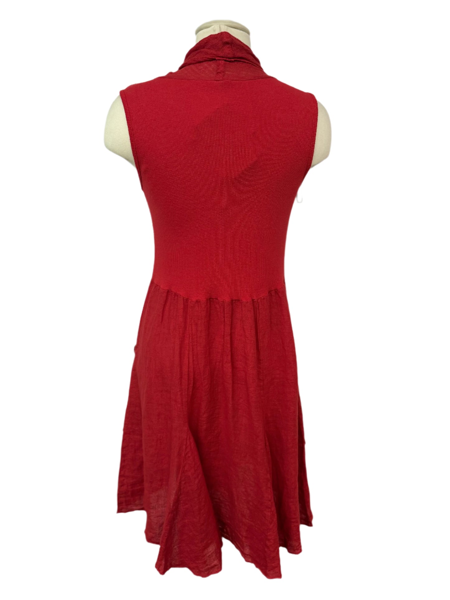 Inizio Linen Cowl Neck Dress