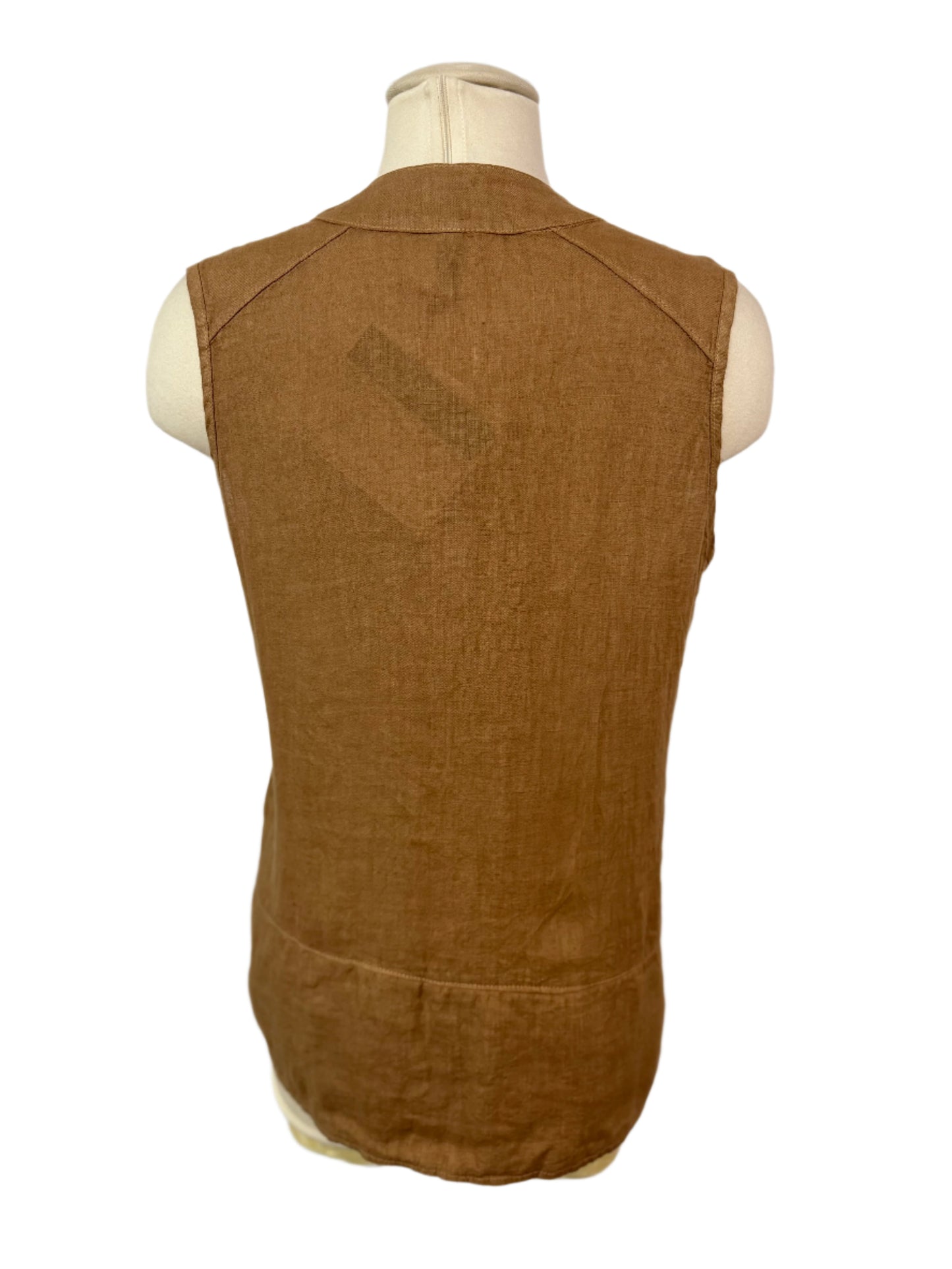Inizio Linen V Neck Top