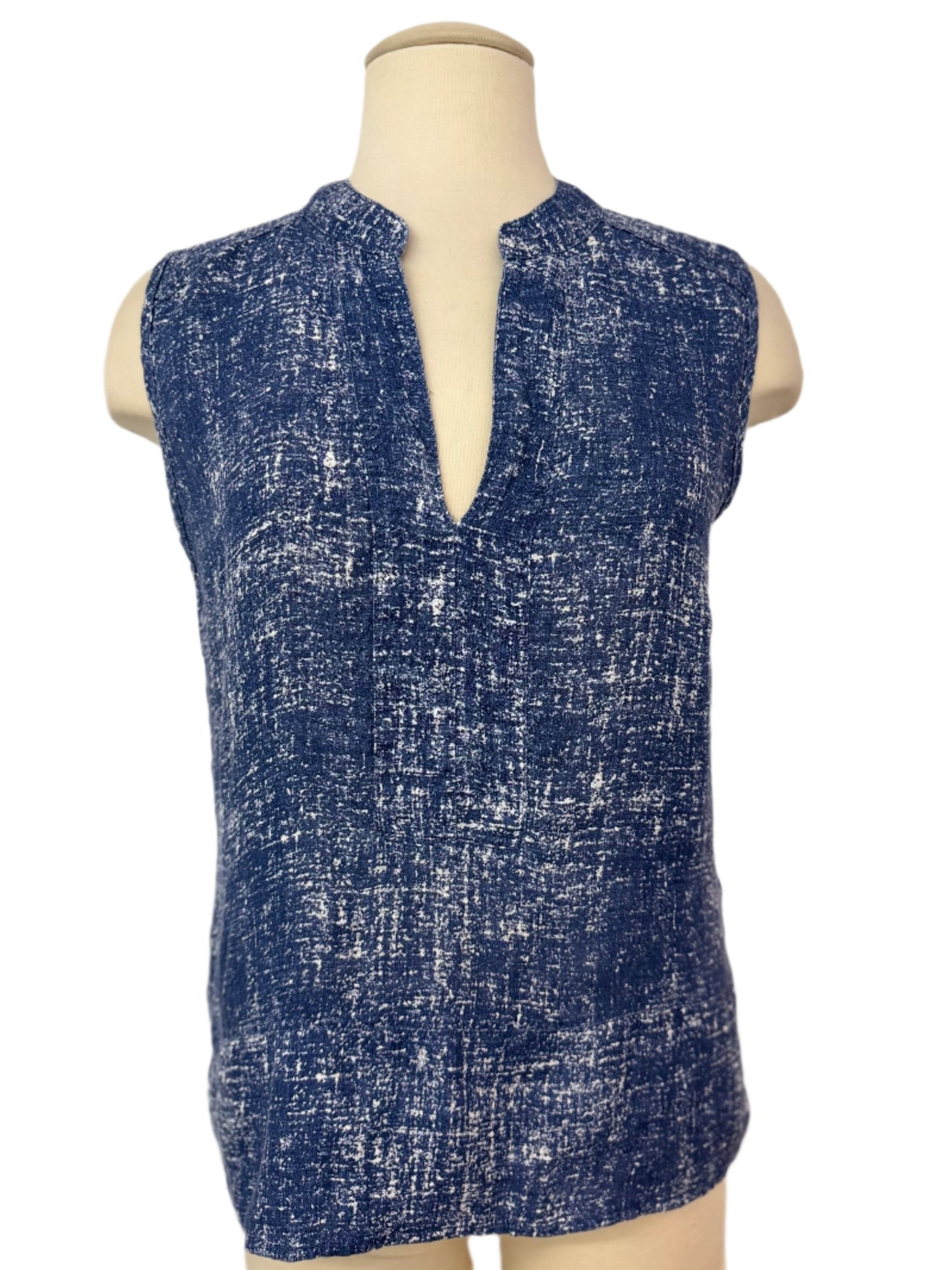 Inizio Linen V Neck Top