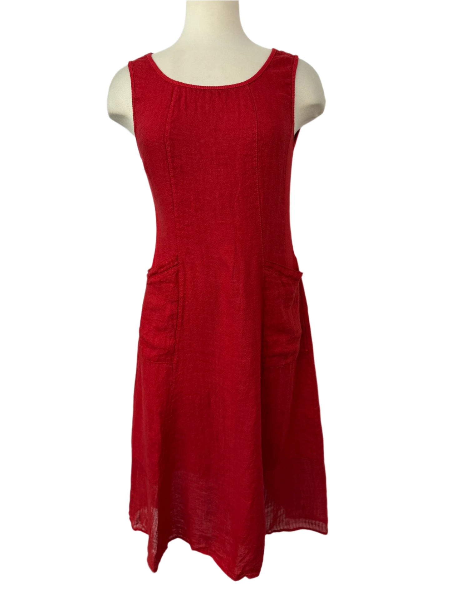 Inizio Linen Red Dress