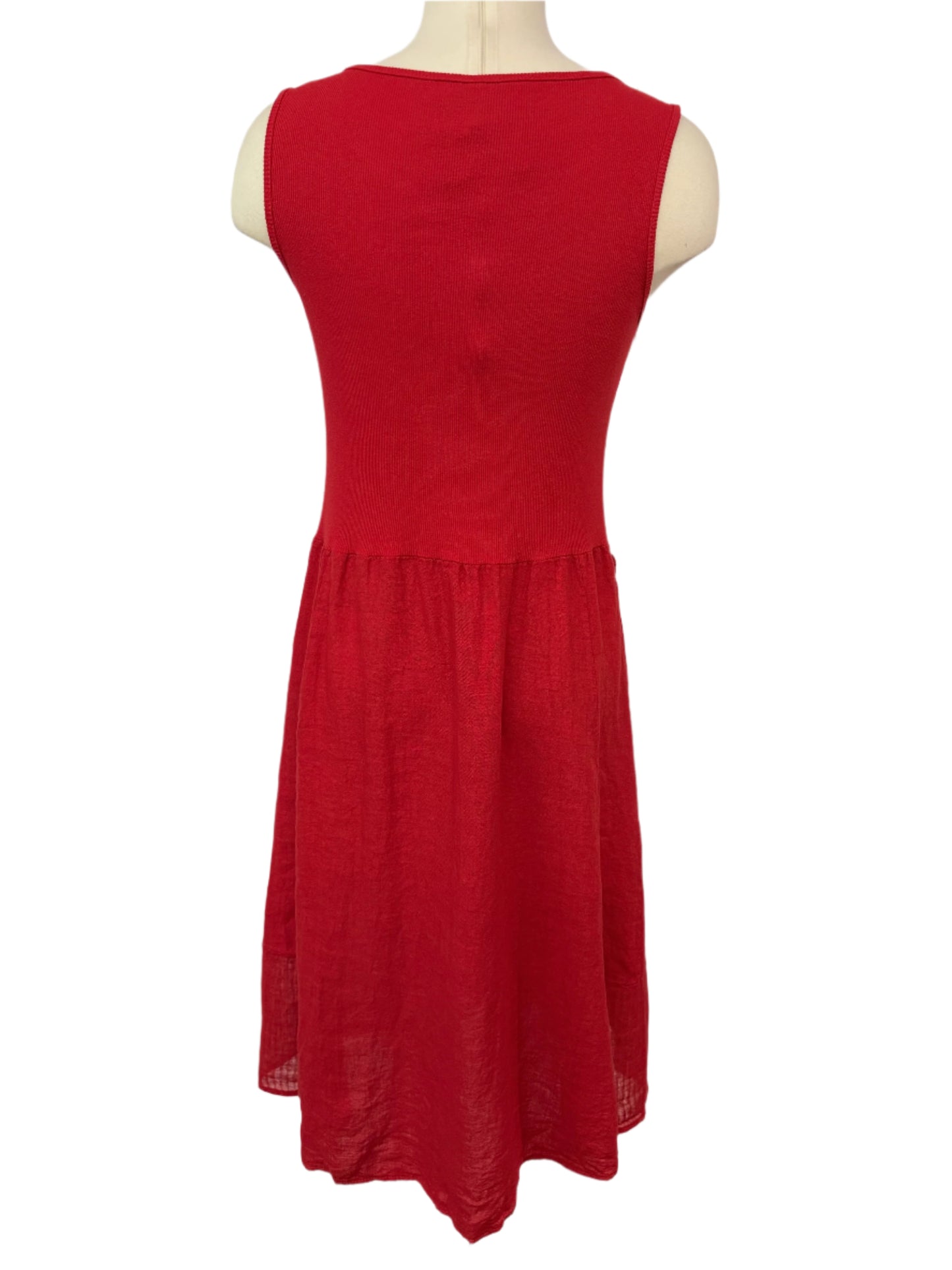 Inizio Linen Red Dress