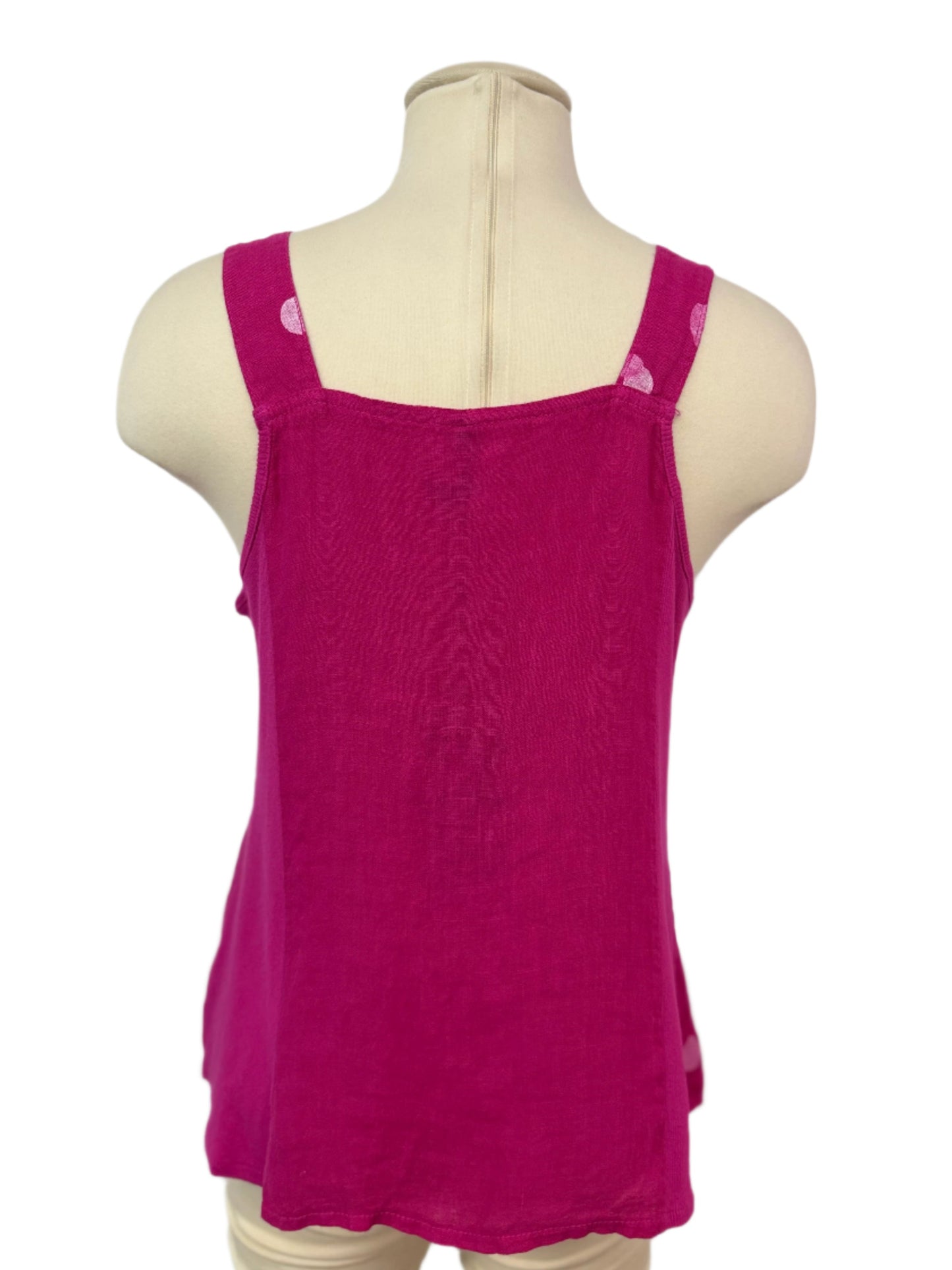 Inizio Barbie Pink Linen Tank Top