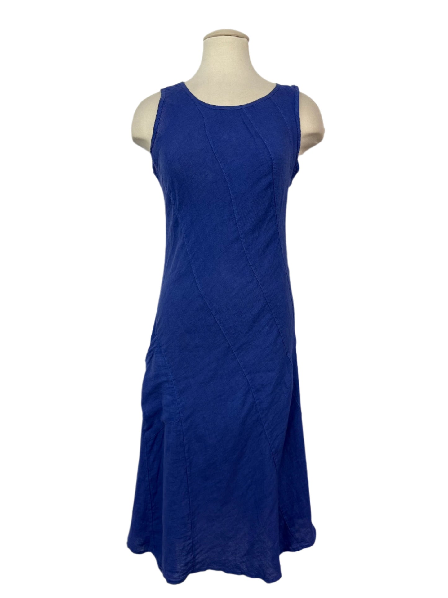 Inizio Sailor Blue Linen Dress