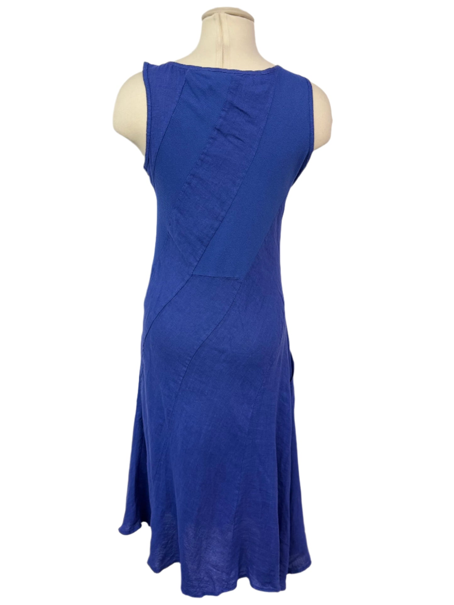 Inizio Sailor Blue Linen Dress
