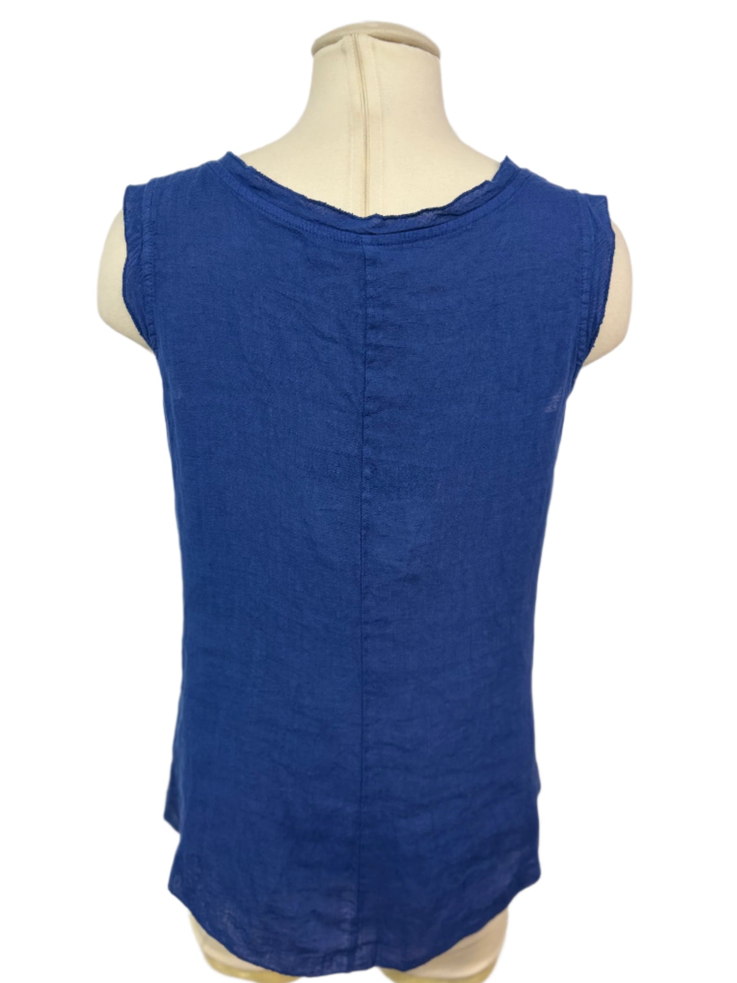 Inizio Sailor Blue Linen Top