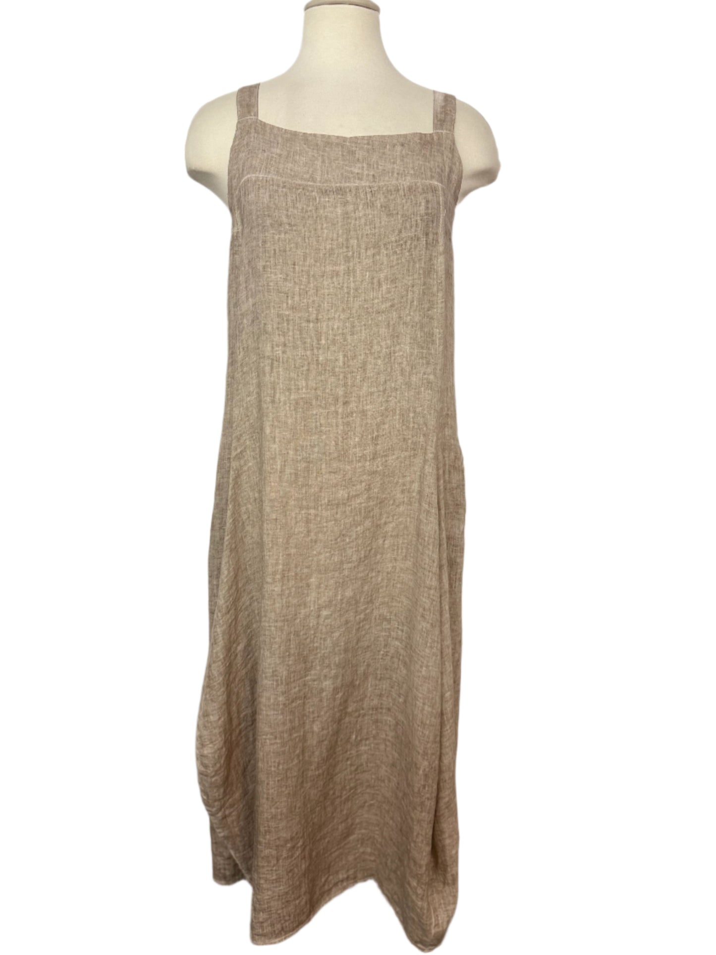 Inizio Sand Linen Dress
