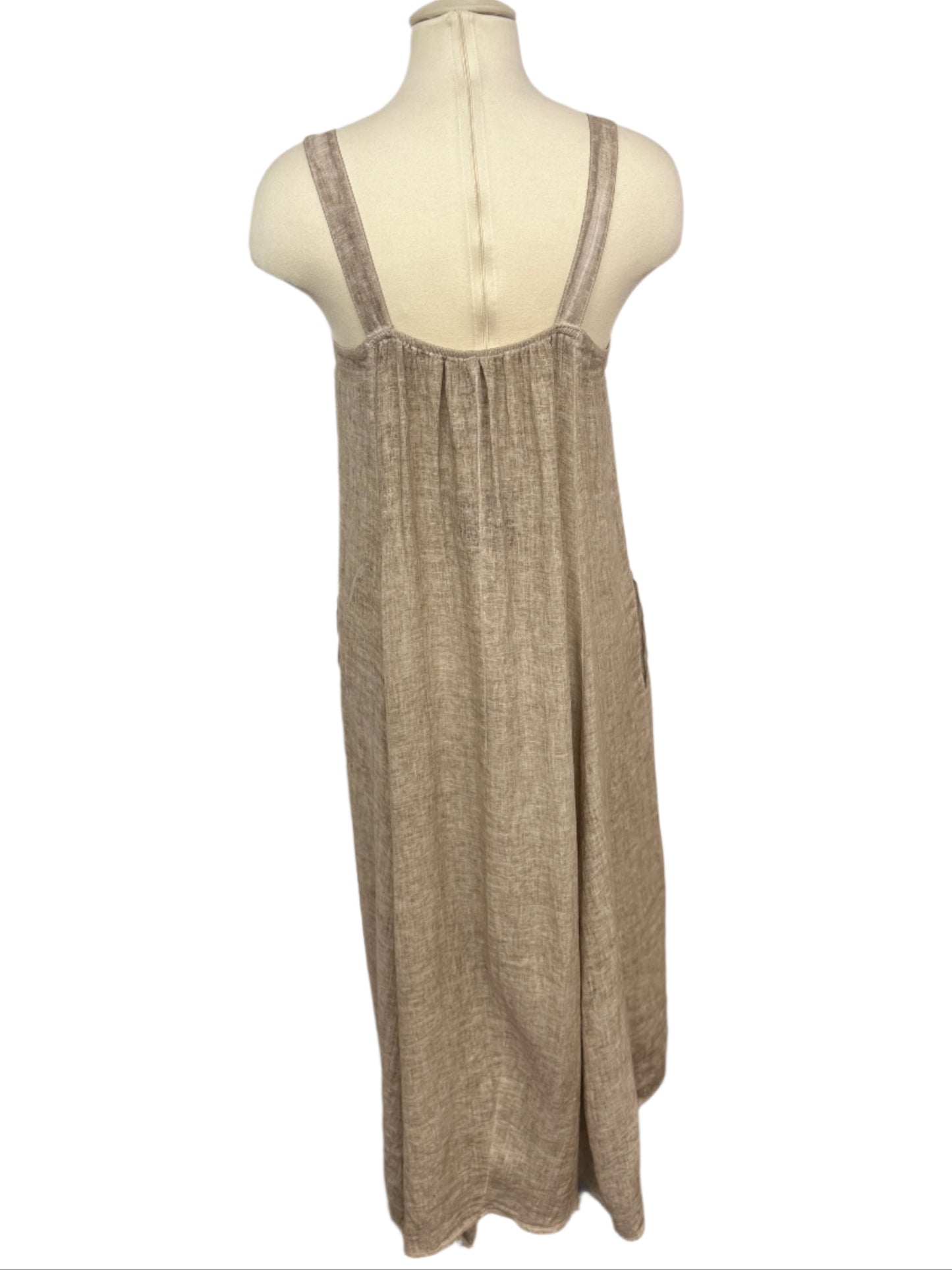 Inizio Sand Linen Dress