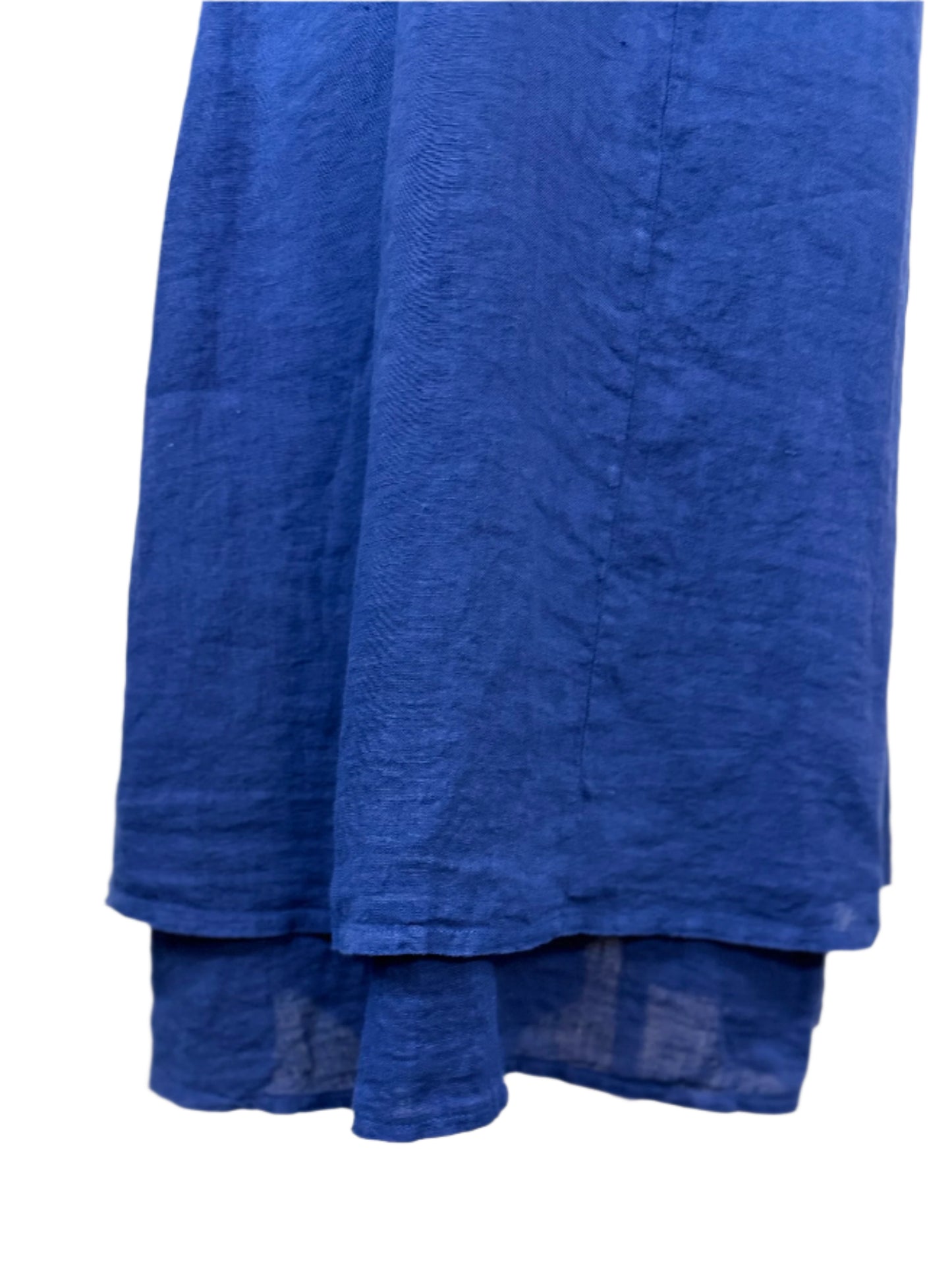 Inizio Blue Double Layered Linen Dress