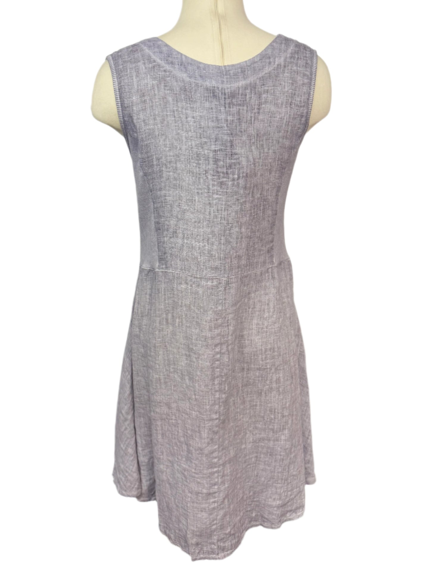 Inizio Light Grey Linen Dress
