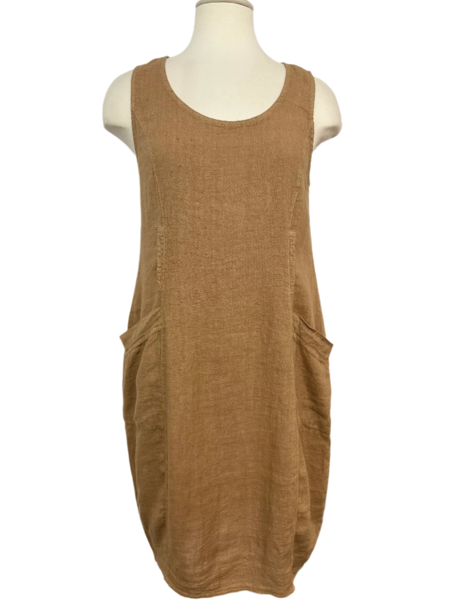 Inizio Light brown Linen Dress