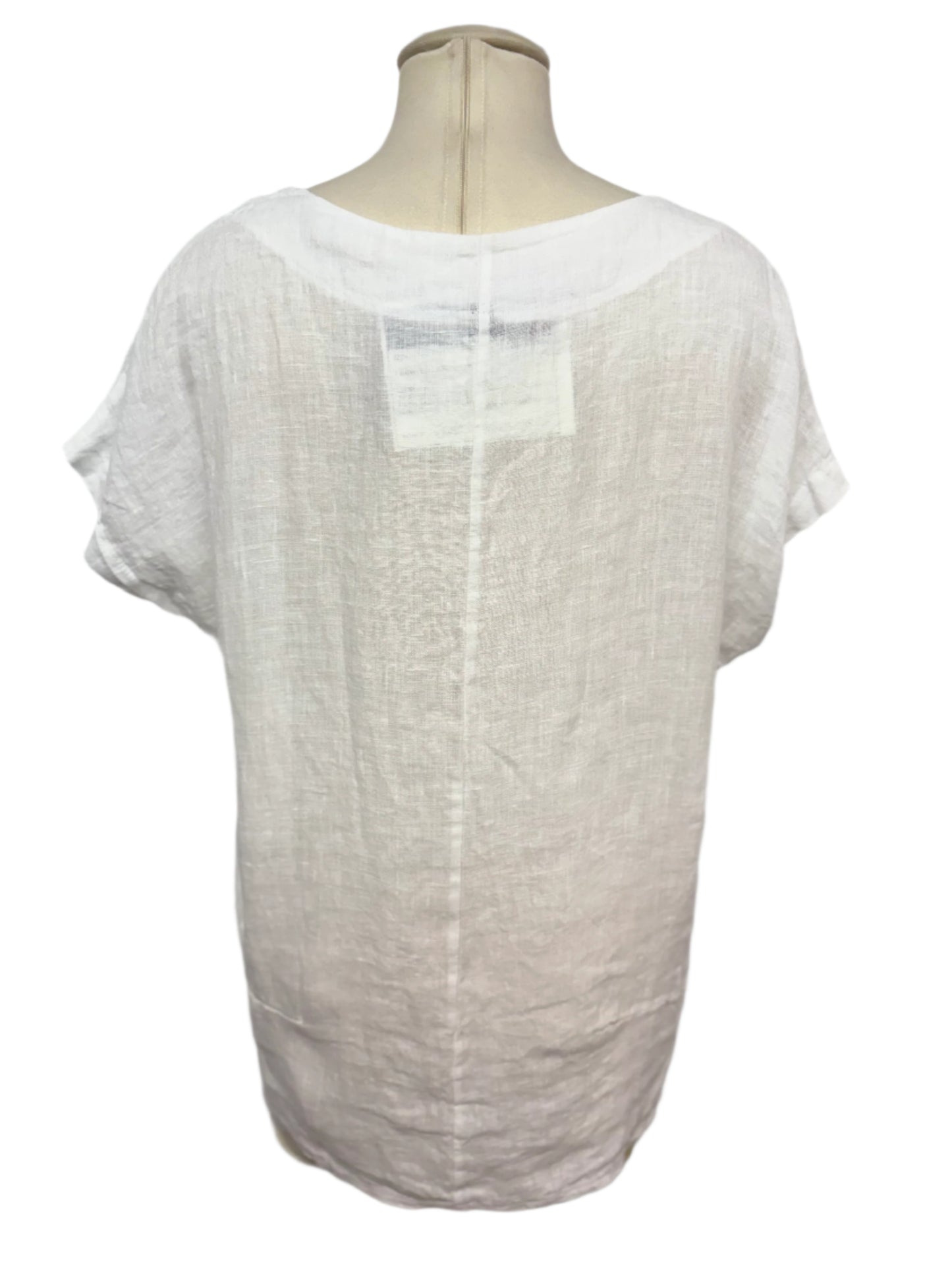 Inzio White Linen Top