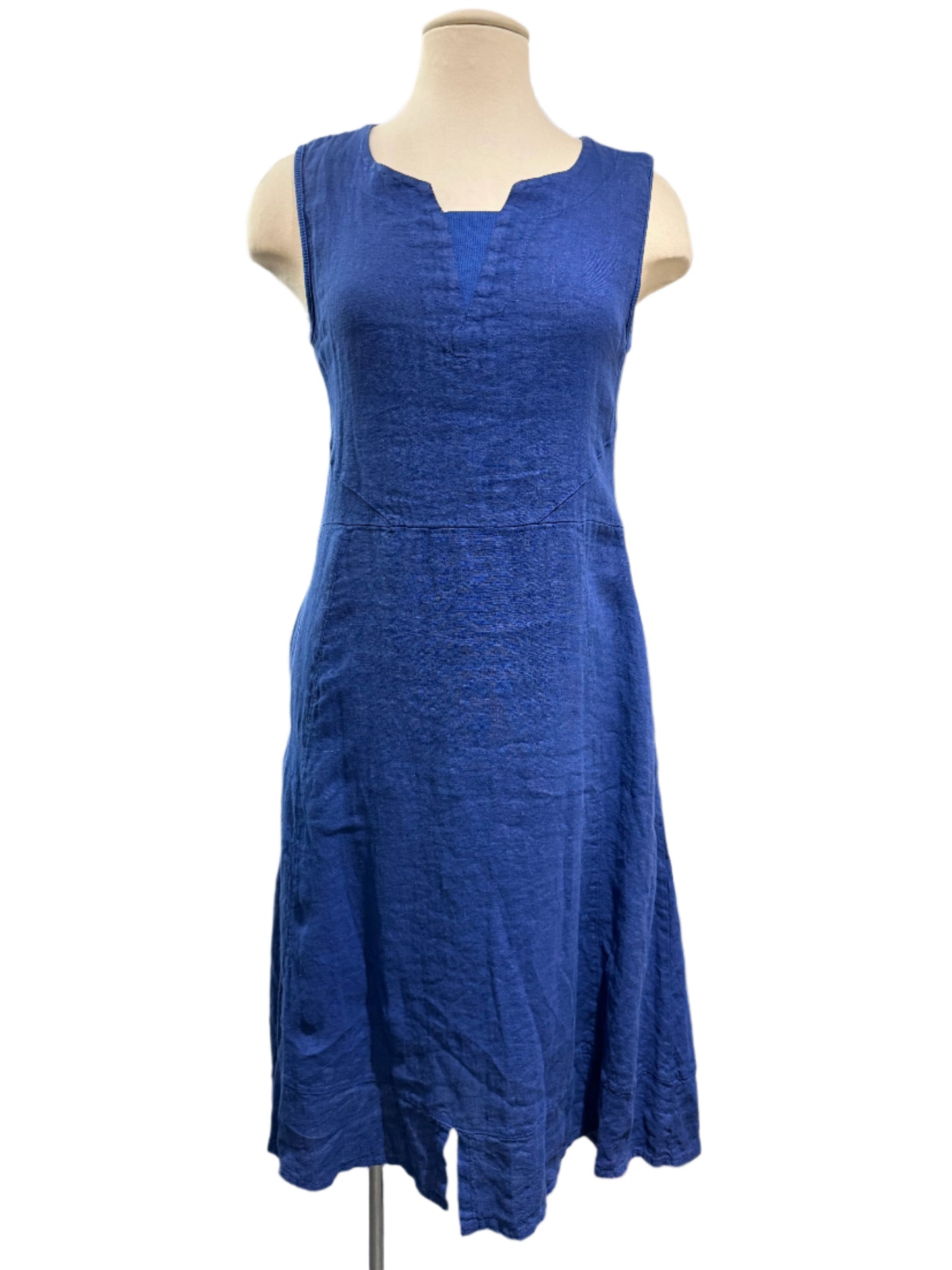 Inizio Blue Linen Dress - clever alice