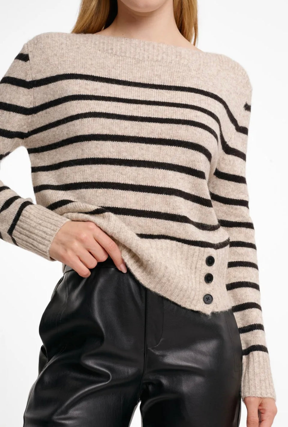 Sweewe Paris Striped Sweater