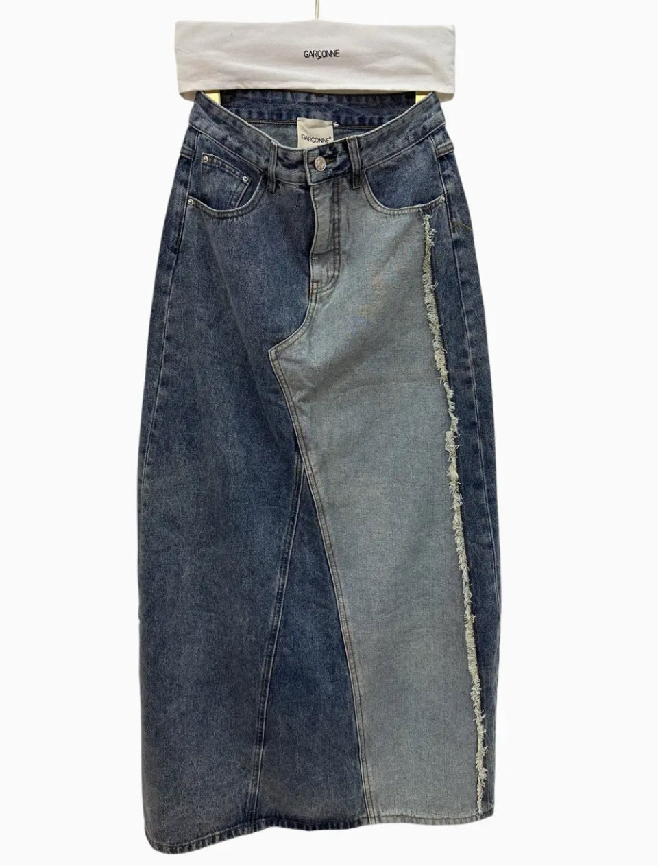 Garconne Denim Two Tone Skirt