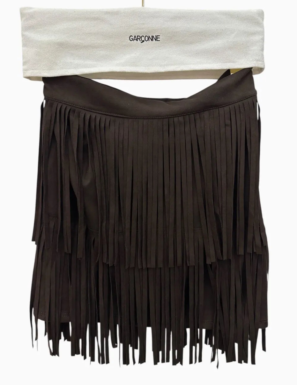 Garconne Fringe Mini Skirt