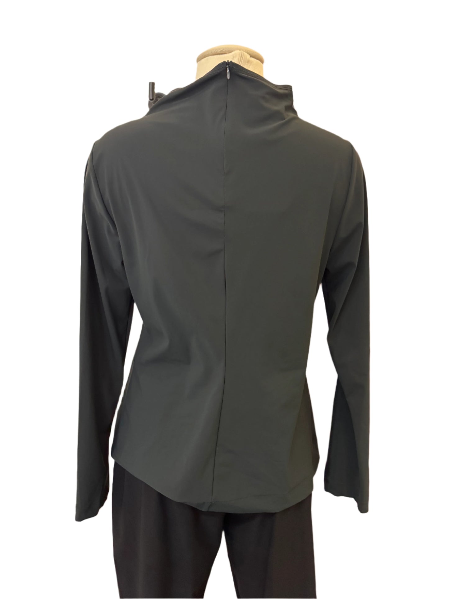 Porto Ruched Long Sleeve Jet Jersey Top