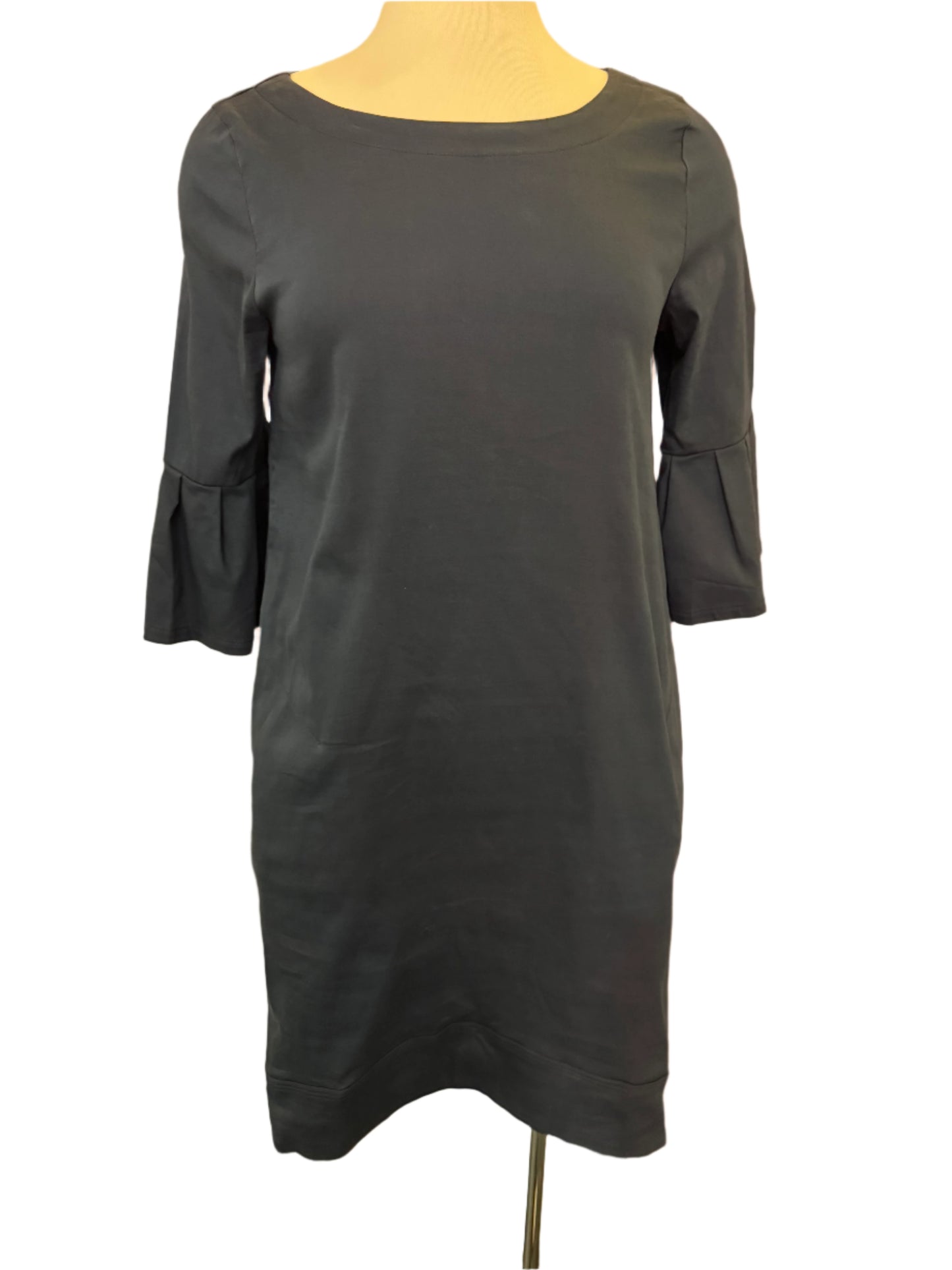 Porto Harmonica Dress in Navy