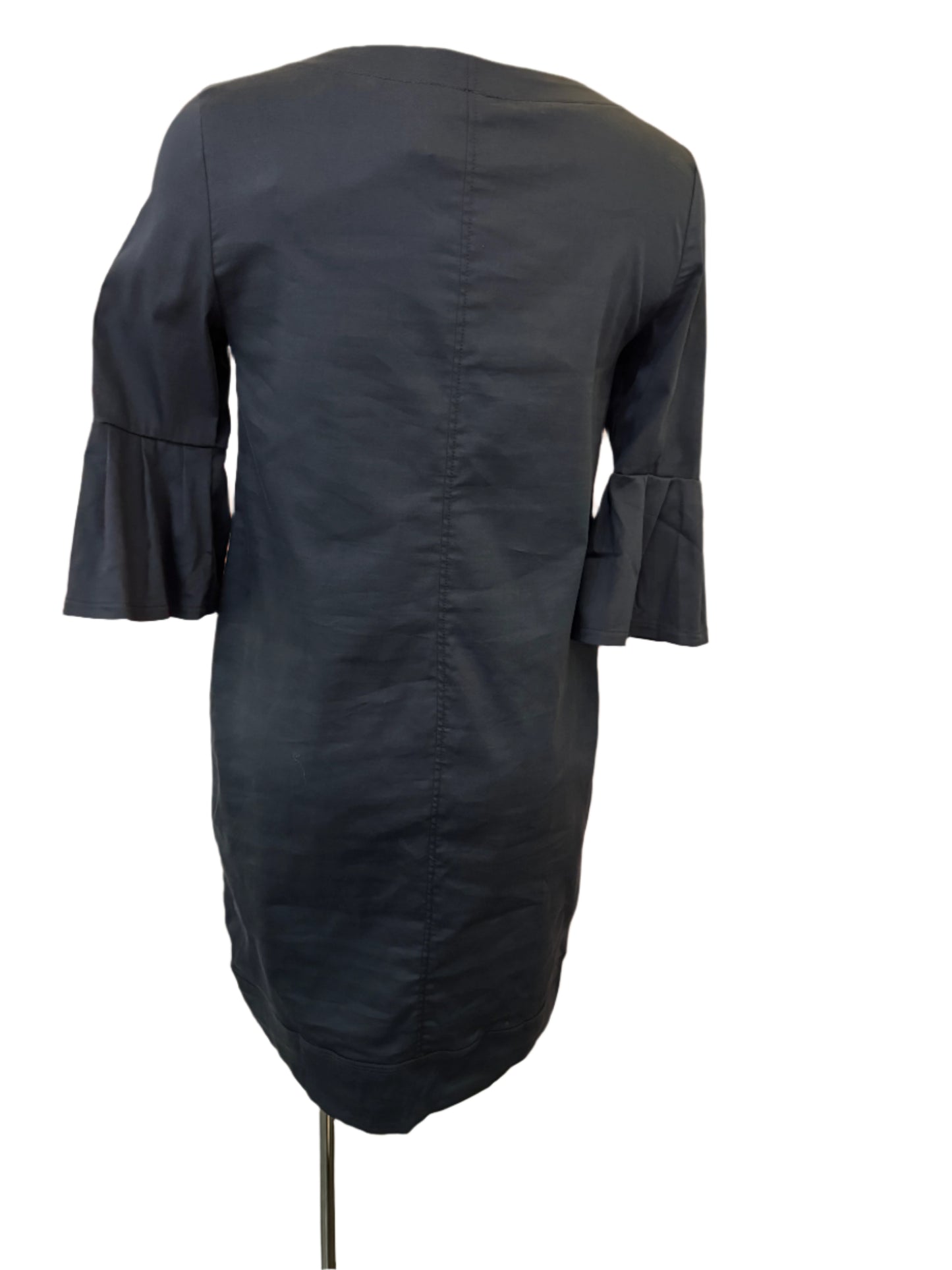 Porto Harmonica Dress in Navy