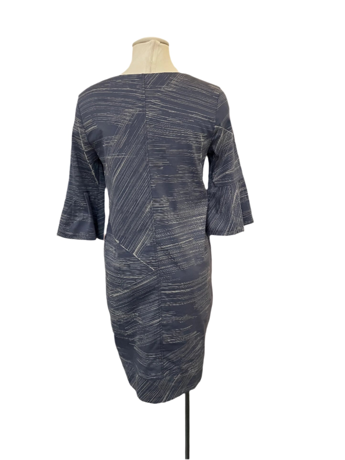 Porto Harmonica Dress in Swedish Laguna Print