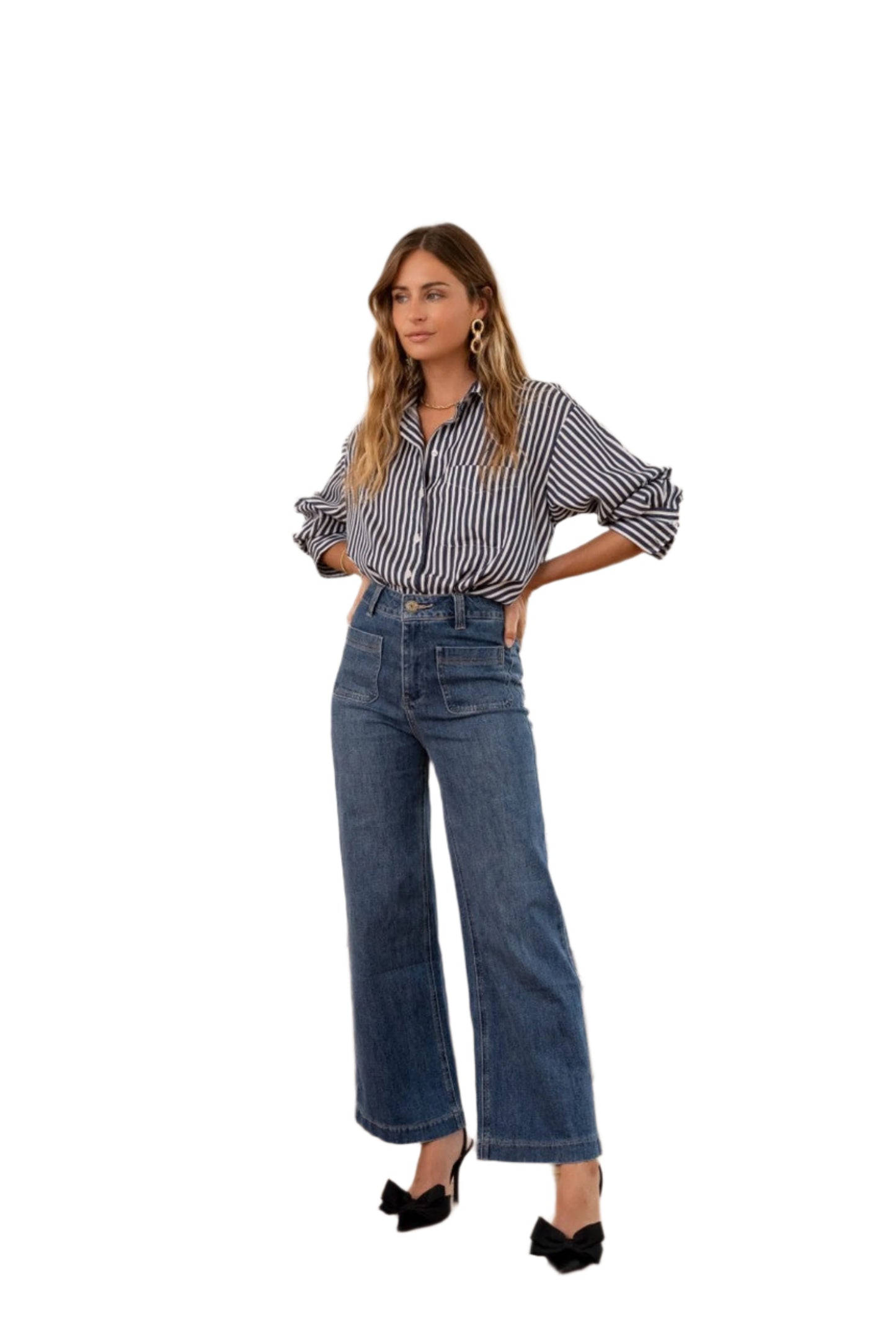 Oraije Patch pocket jeans - ANNE
