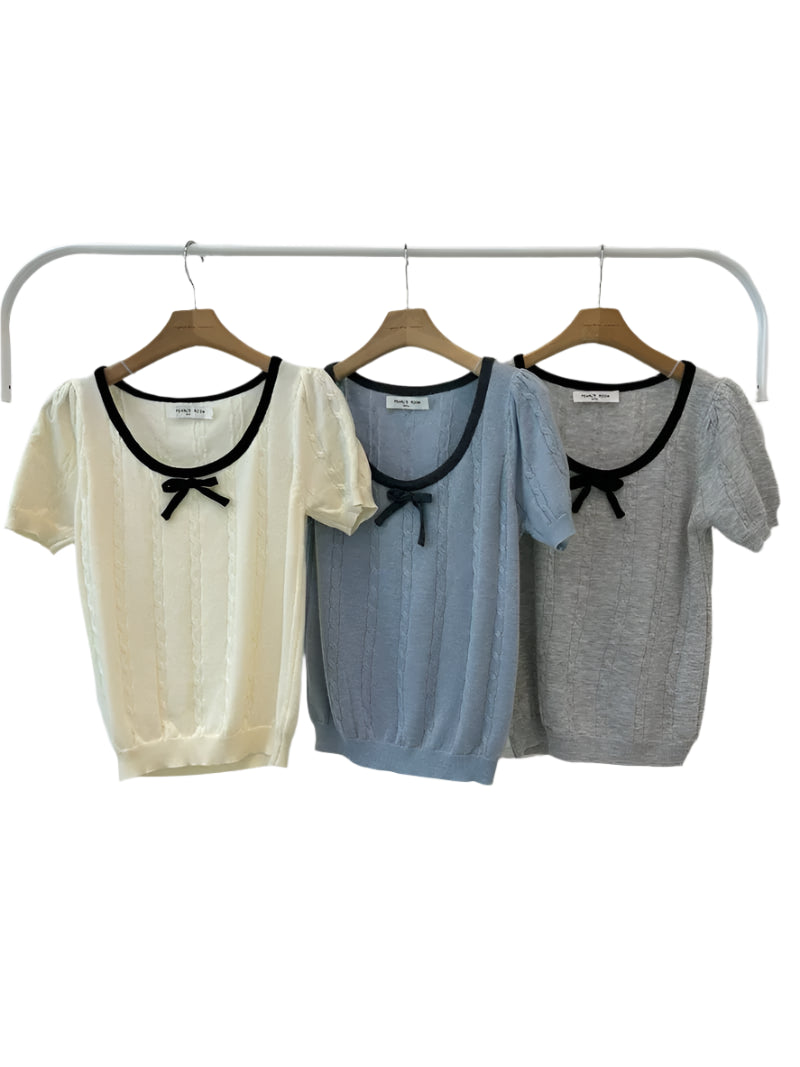 Clever Alice Ribbon Knit Top