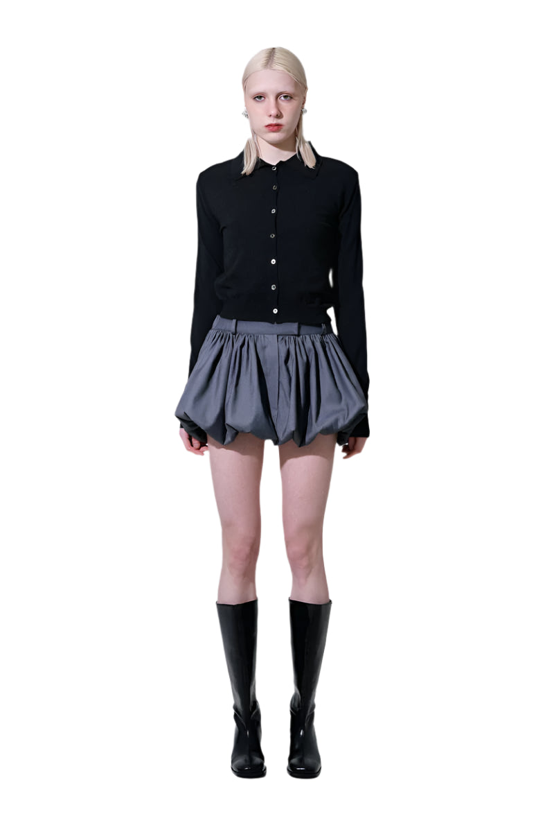 Clever Alice Collared Button- Down Cardigan