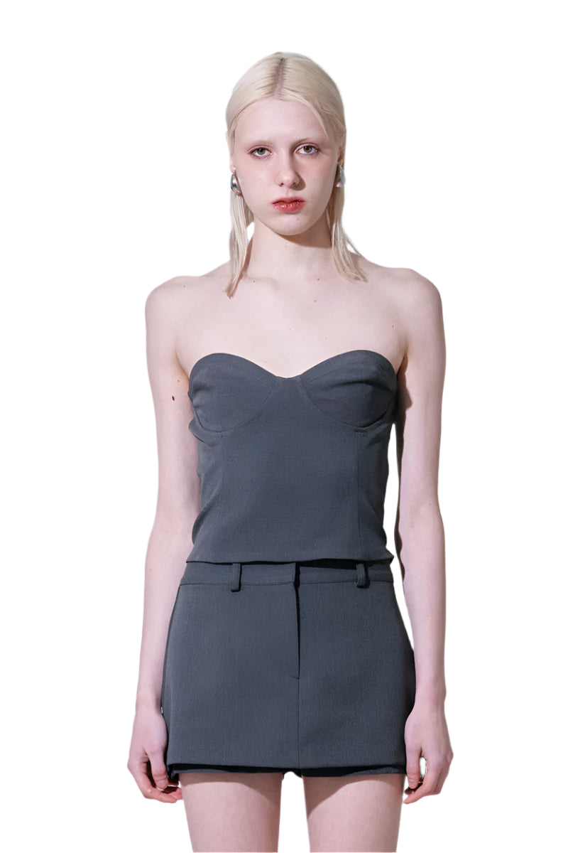 Clever Alice Black Strapless Top in Black Only